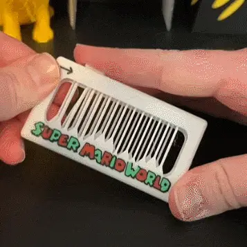 Impressao-3D-jogo-melodia-do-Super-Mario-como-um-brinquedo-inquieto