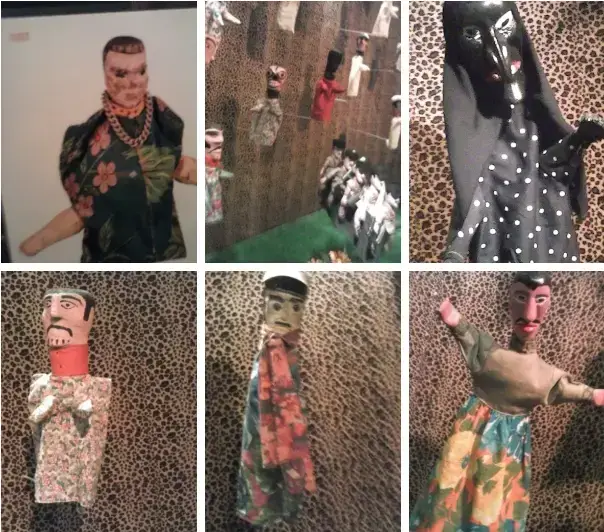 Em visita ao Museu Nacional do Folclore e Cultura Popular, no Rio, prestigiei a exposição “Reinado do Riso”, mostra esta que me apresentou uma gama bem maior de elementos grotescos e dos folguedos. Personagens do Pará como os anões cabeçudos do Boi Tinga, ou os Pierros com suas máscaras brancas, além dos kazumbás, homens com cabeças de animais entre outras figuras curiosas, além dos personagens do Mamulengo, representado por 3 dos maiores: Antônio Babau, Solon e Zé Lopes.